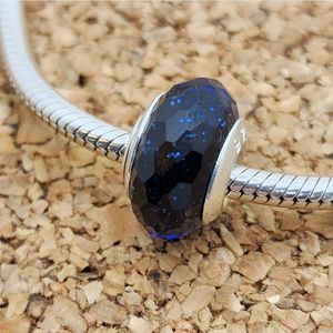 5/$21 ❤️ BLUE SHIMMERING MURANO CHARM BEAD FOR PANDORA BRACELETS